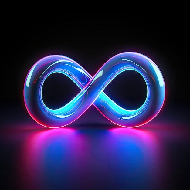 services foto renderização 3d de um sinal de néon…